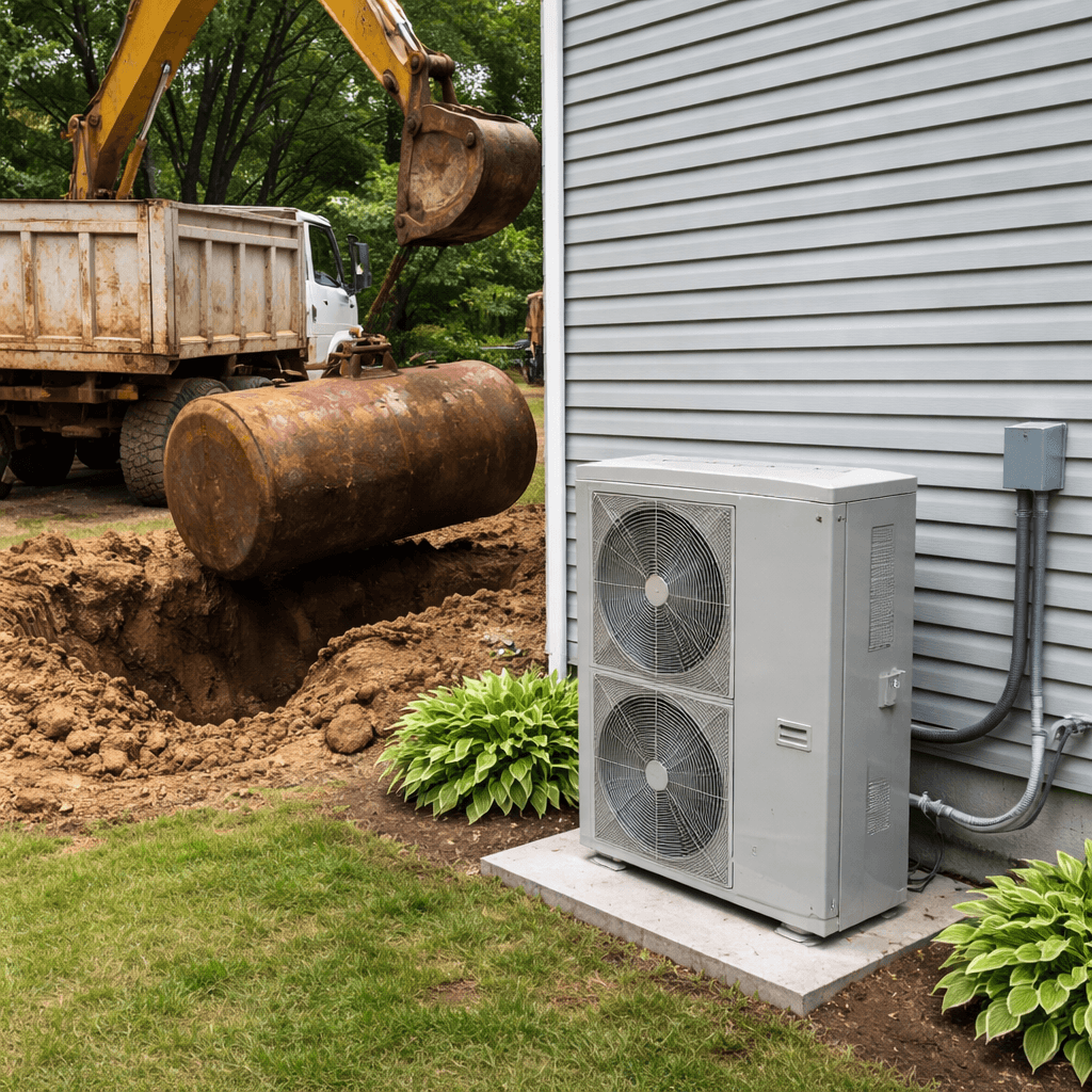 Oil-to-Gas vs Oil-to-Heat-Pump on Long Island (2026) Oil-to-Gas vs Oil-to-Heat-Pump on Long Island (2026)