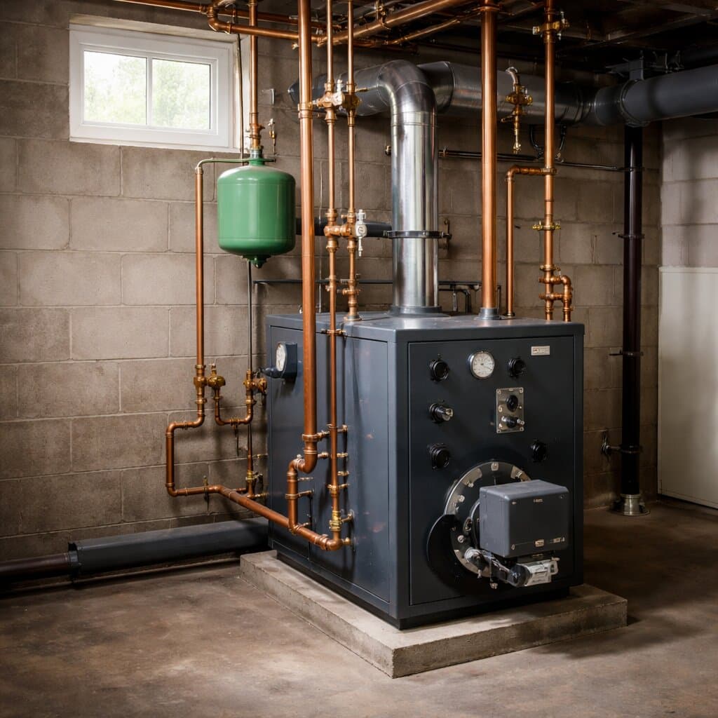 Residential heating system in a Long Island home Residential heating system in a Long Island home